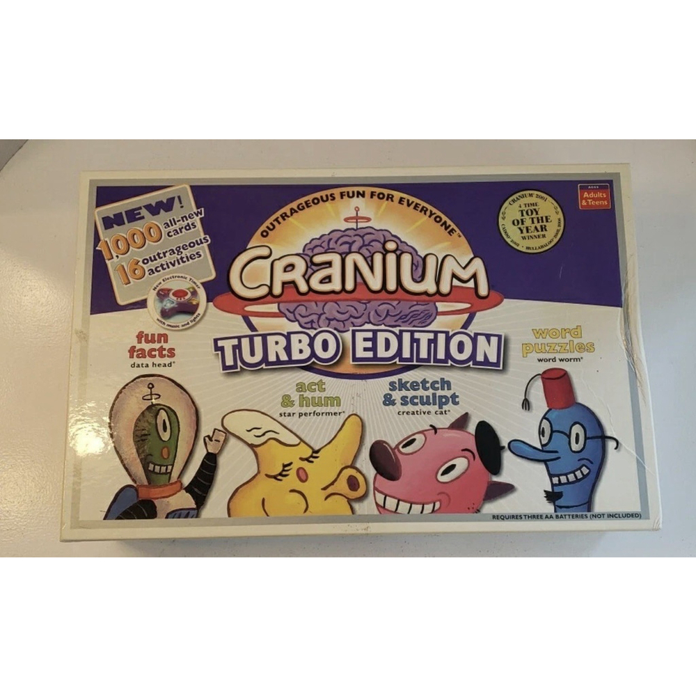 Cranium Turbo Edition Board Game - New - Complete game NEW and sealed